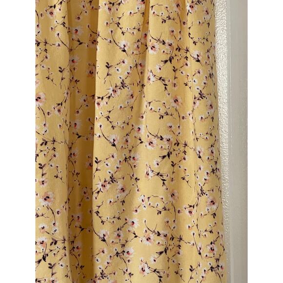 Girls AUW Summer Dress Yellow Floral Size 7 - Picture 5 of 6